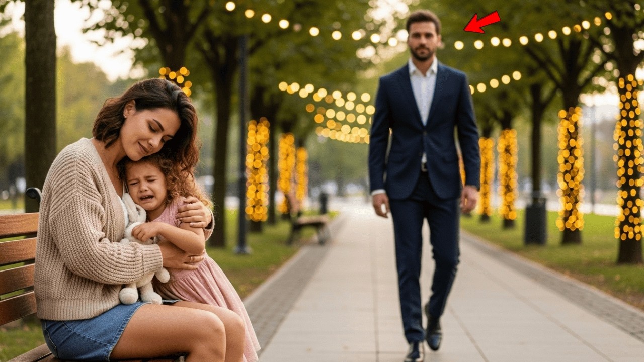Babá humilde consola menina assustada… sem saber que o pai era um CEO milionário