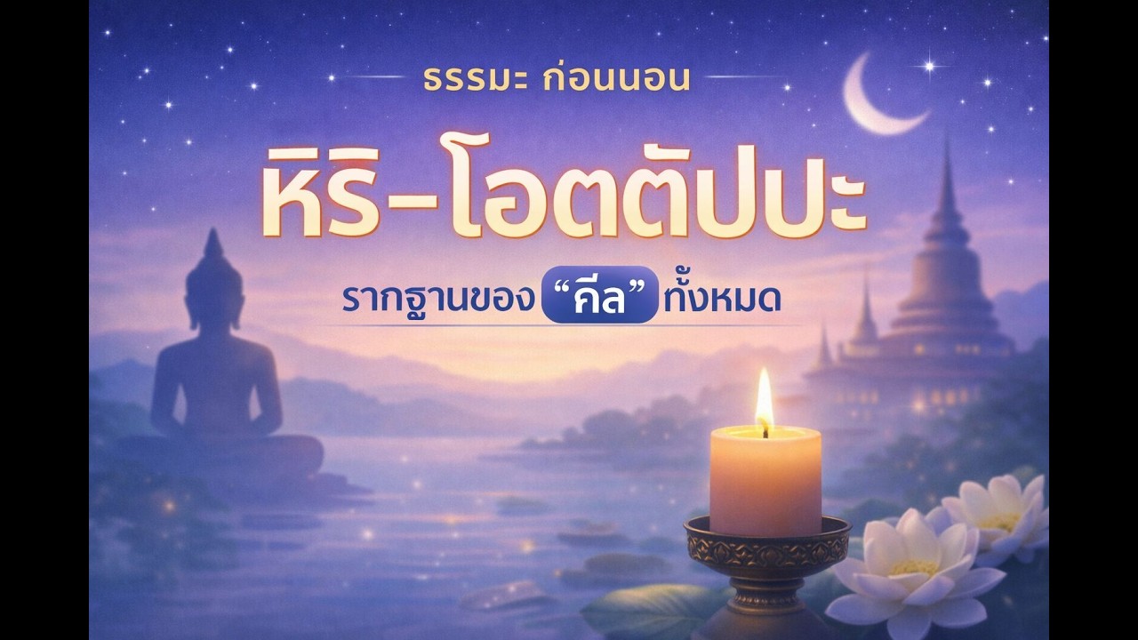 ธรรมะก่อนนอน หิริ–โอตตัปปะ รากฐานของ 