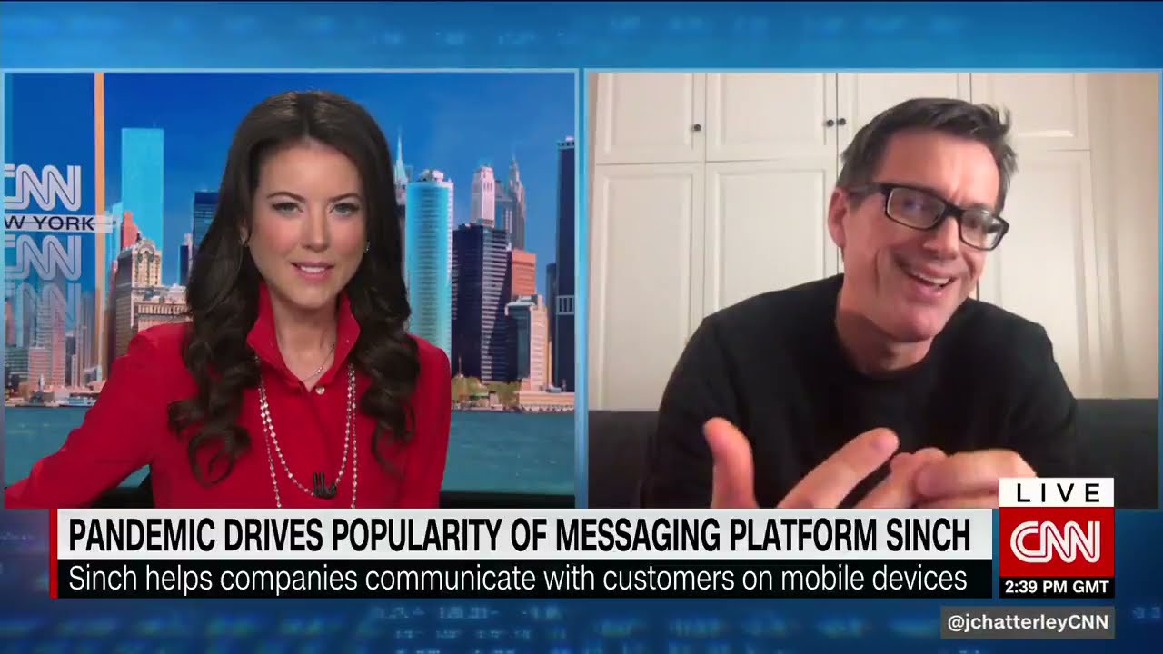 Sinch on CNN (CEO Oscar Werner with Julia Chatterley)