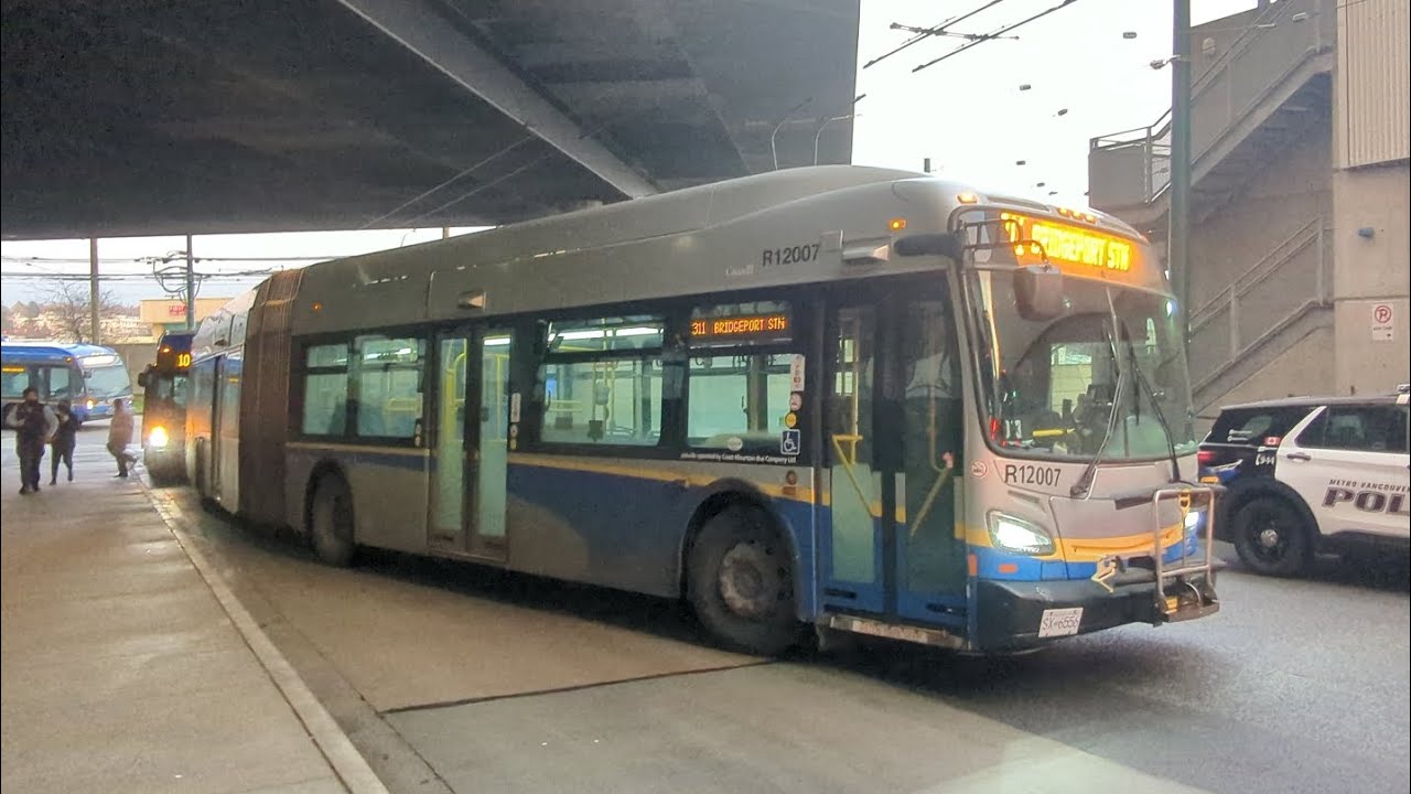 Translink CMBC 12007 on a bus bridge from Bridgeport Station to Marine Drive Station 