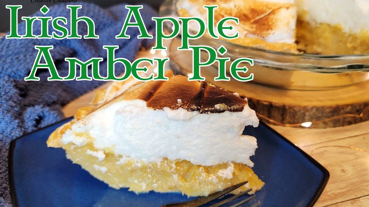 Apple Amber Pie - St. Patrick's Day Desserts