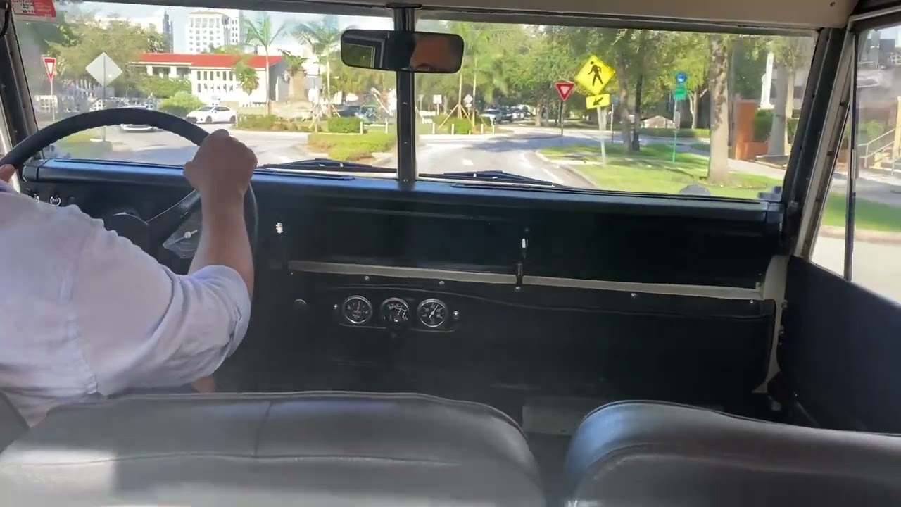 Bone White 1972 Land Rover Series III Diesel Test Drive