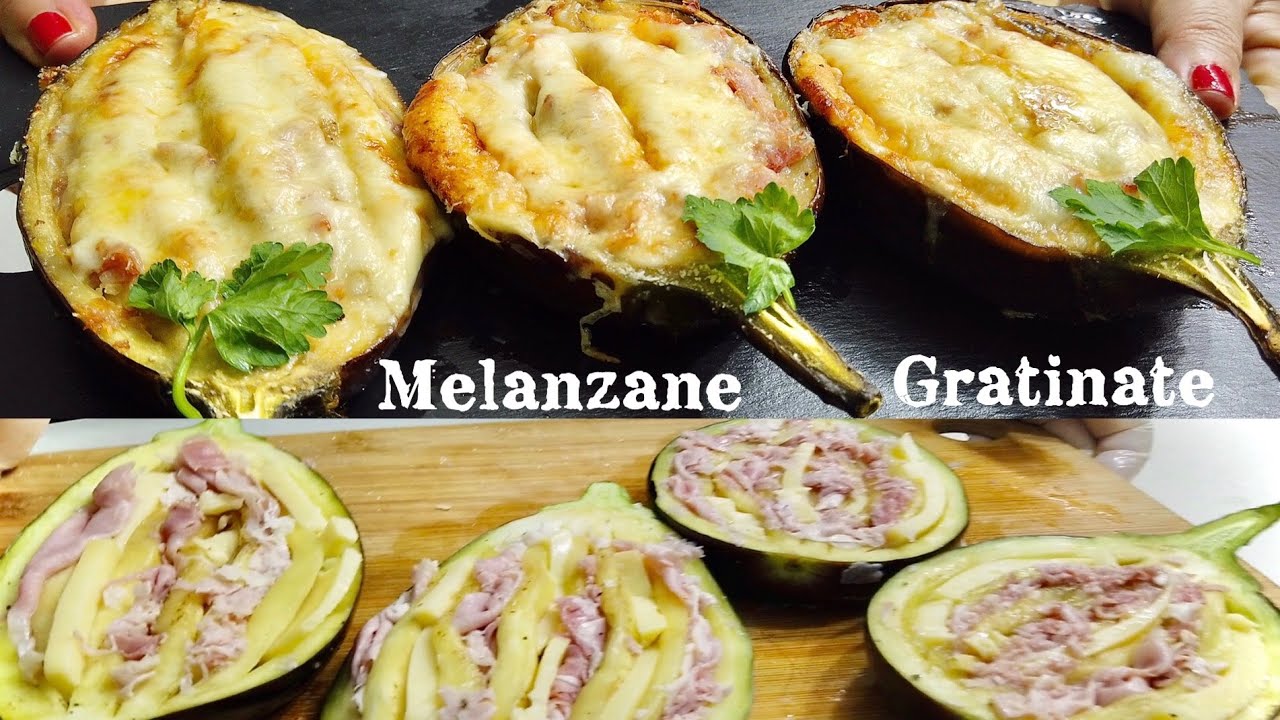 MELANZANE GRATINATE PROSCIUTTO E FORMAGGIO ricetta facile TUTTO A CRUDO 🍆