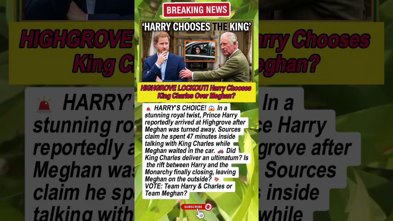 ULTIMATUM! 😱 King Charles forces Harry to choose at Highgrove! 👑🚪 #PrinceHarry #KingCharles