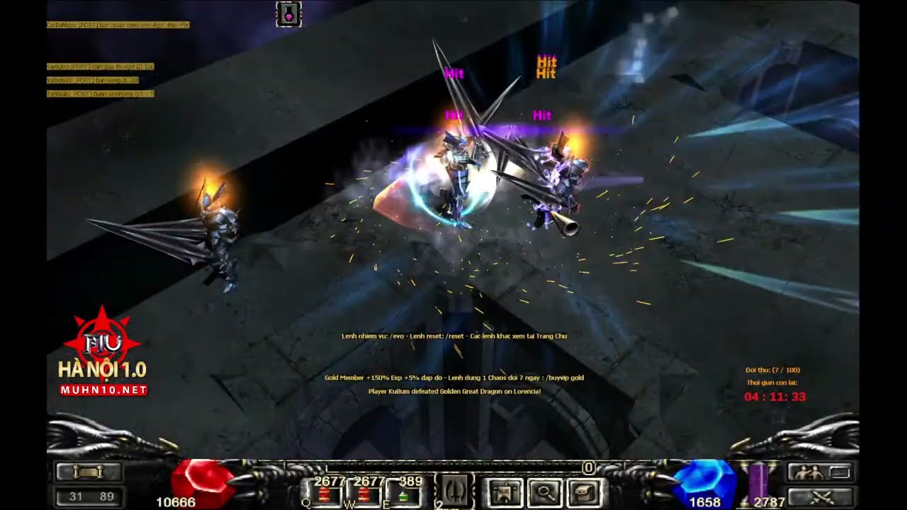 MU HÀ NỘI 1.0 ⚔️ Chaos Castle 6 gặp DK nhây phang nhau cháy máy