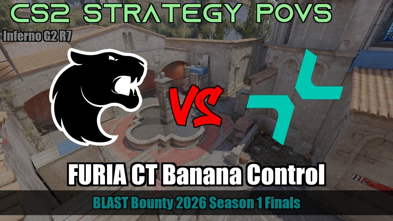 FURIA CT Banana Control - Inferno G2R7 | FURIA | BLAST Bounty 2026 Season 1 Finals #cs2 #counters...