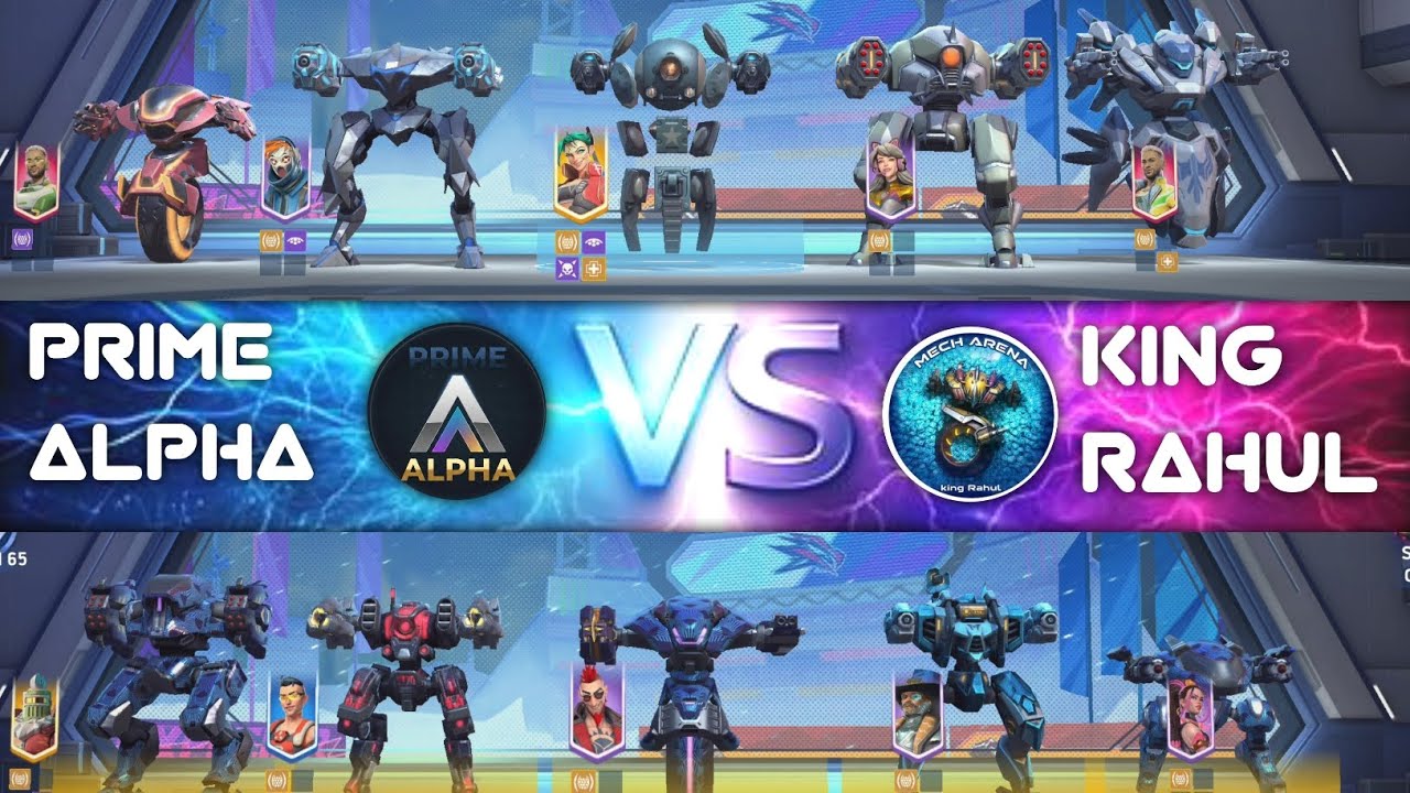 @PrimeAlphaGamer  VS @gamingwithkingrahul  - Mech Arena 