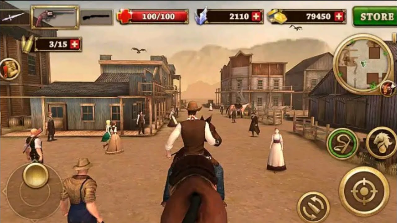 West gunfighter full openworld game 🌎 | West gunfighter cowboy 🤠 game | 3d Android gameplay ||