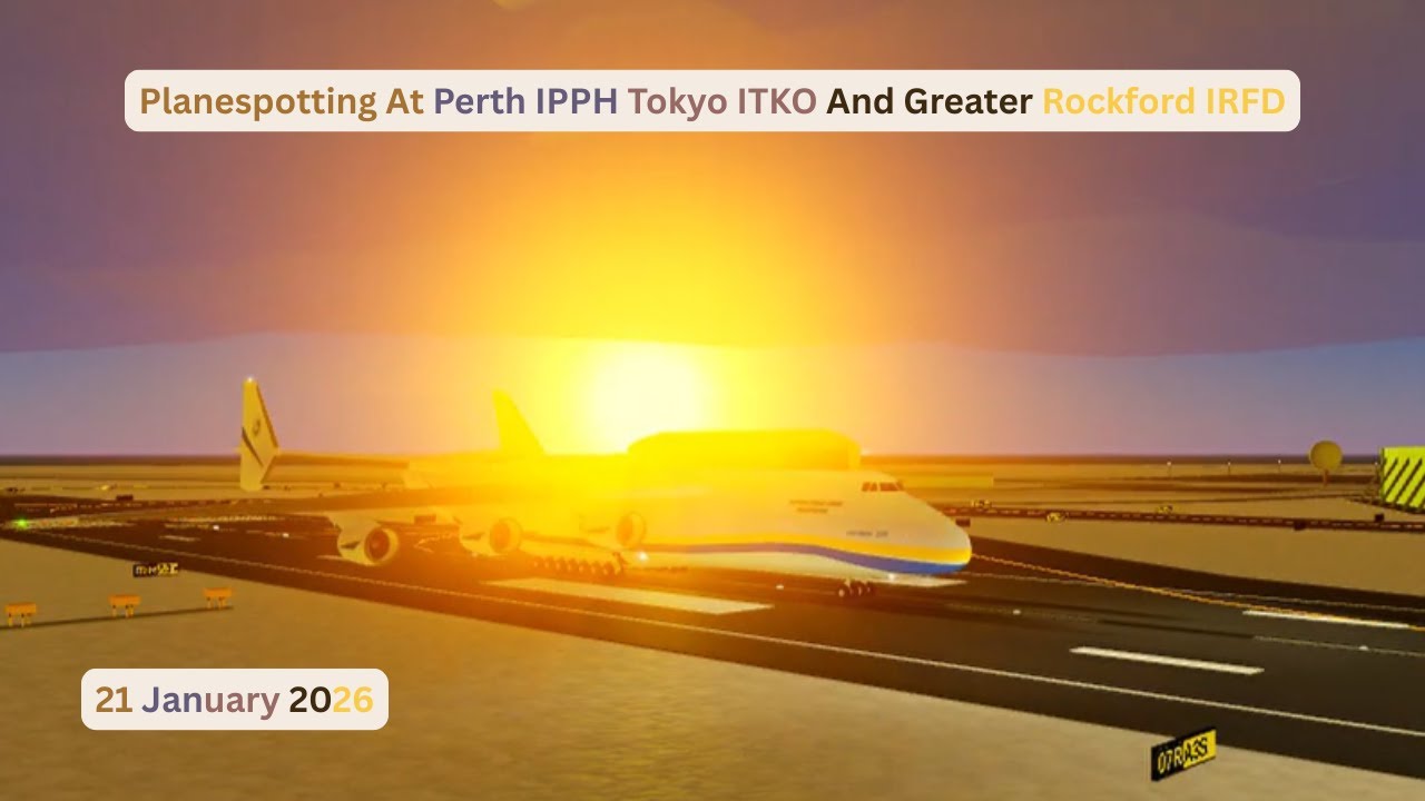 Planespotting At Perth IPPH Tokyo ITKO And Greater Rockford IRFD 21 January 2026