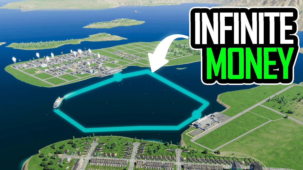 Exploiting Workers for INFINITE MONEY using Boats in Cities Skylines 2