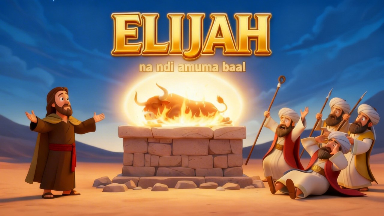 Elijah vs the Prophets of baal | Igbo - English Bible Story #igbobible