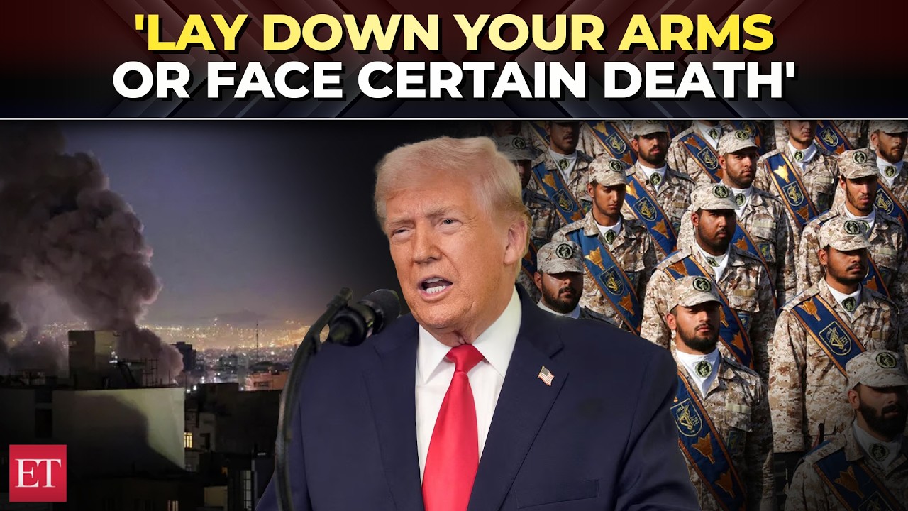 'Lay down your arms or face certain death': Trump's strong warning to Iran’s Revolutionary Guard