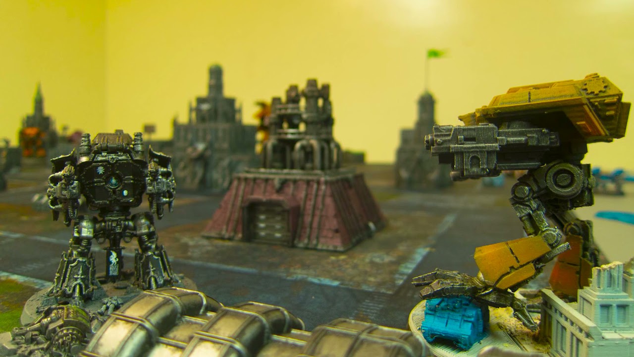 Adeptus Titanicus 1850pt Game Legio Venator vs Legio Oberon
