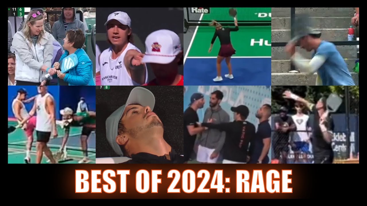 PICKLEBALL PLAYERS GETTING ANGRY - Paddle Slams & Throws, FIGHTS, Body Bags and More  - Best of 2024