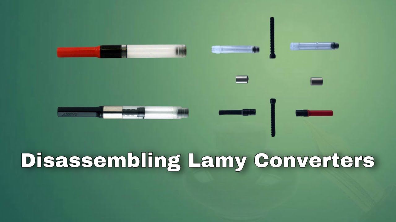 How to disassemble a fountain pen converter for cleaning and greasing | Fountain Pen Maintenance
