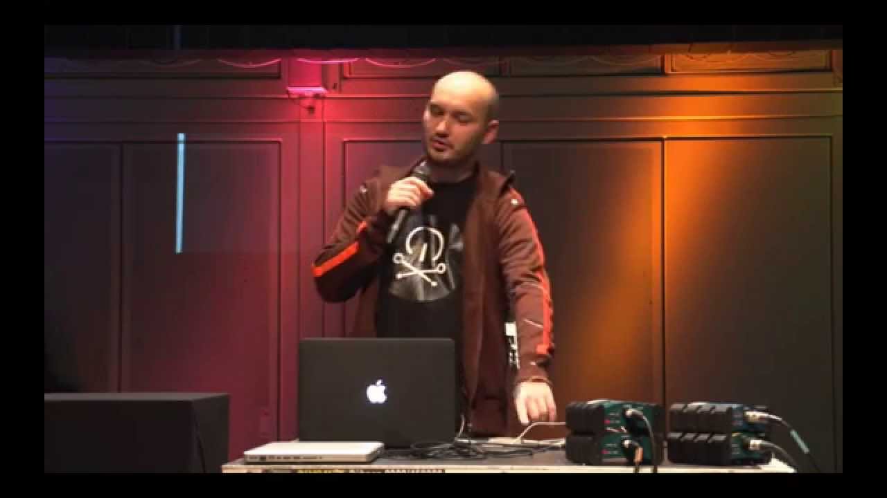 Leap Motion to Steven Fry Granular Stretch Thingy at MusicTechFest Paris @ IRCAM