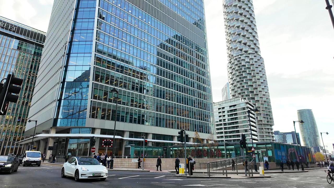 [4K] Wood Wharf | Canary Wharf | London Walking Tour