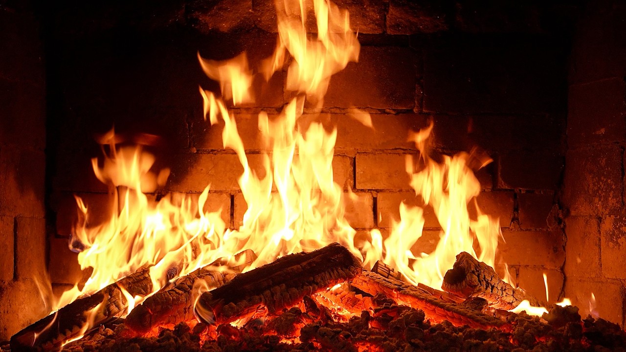 🔥 Cozy Fireplace 4K. Fireplace with Crackling Fire Sounds. Fireplace 4K UHD