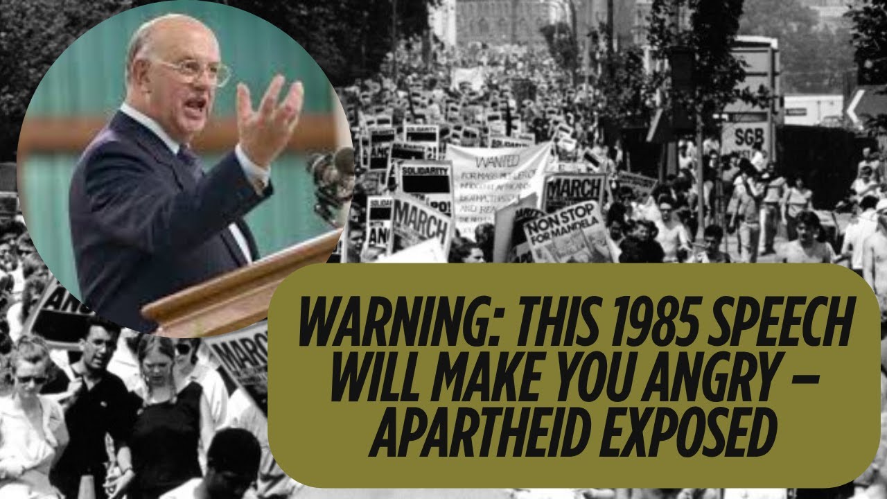 Unmasking Hate: P.W. Botha&rsquo;s Secret Apartheid Speech (1985)
