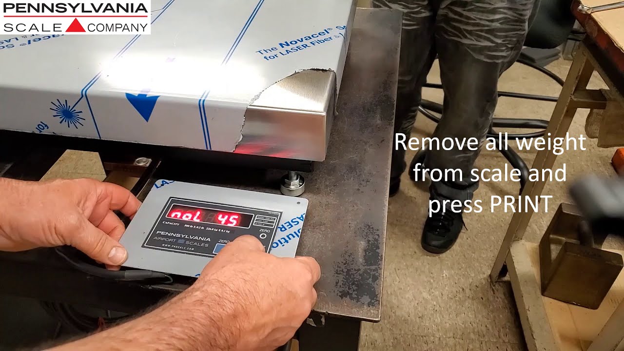 Quick Calibration Pennsylvania Airline Baggage Scale System