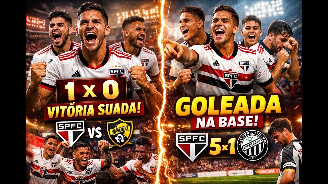 Vitória Suada no Profissional e GOLEADA na Base