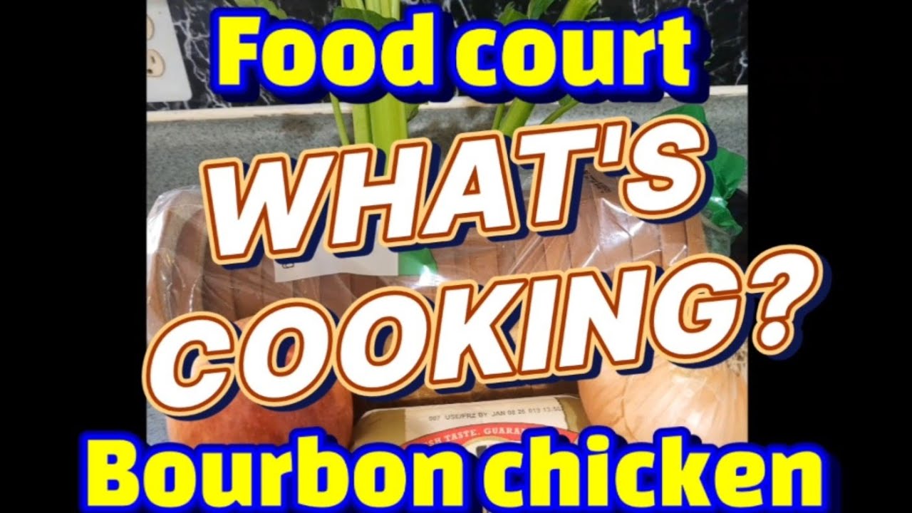 Food court style Bourbon Chicken 