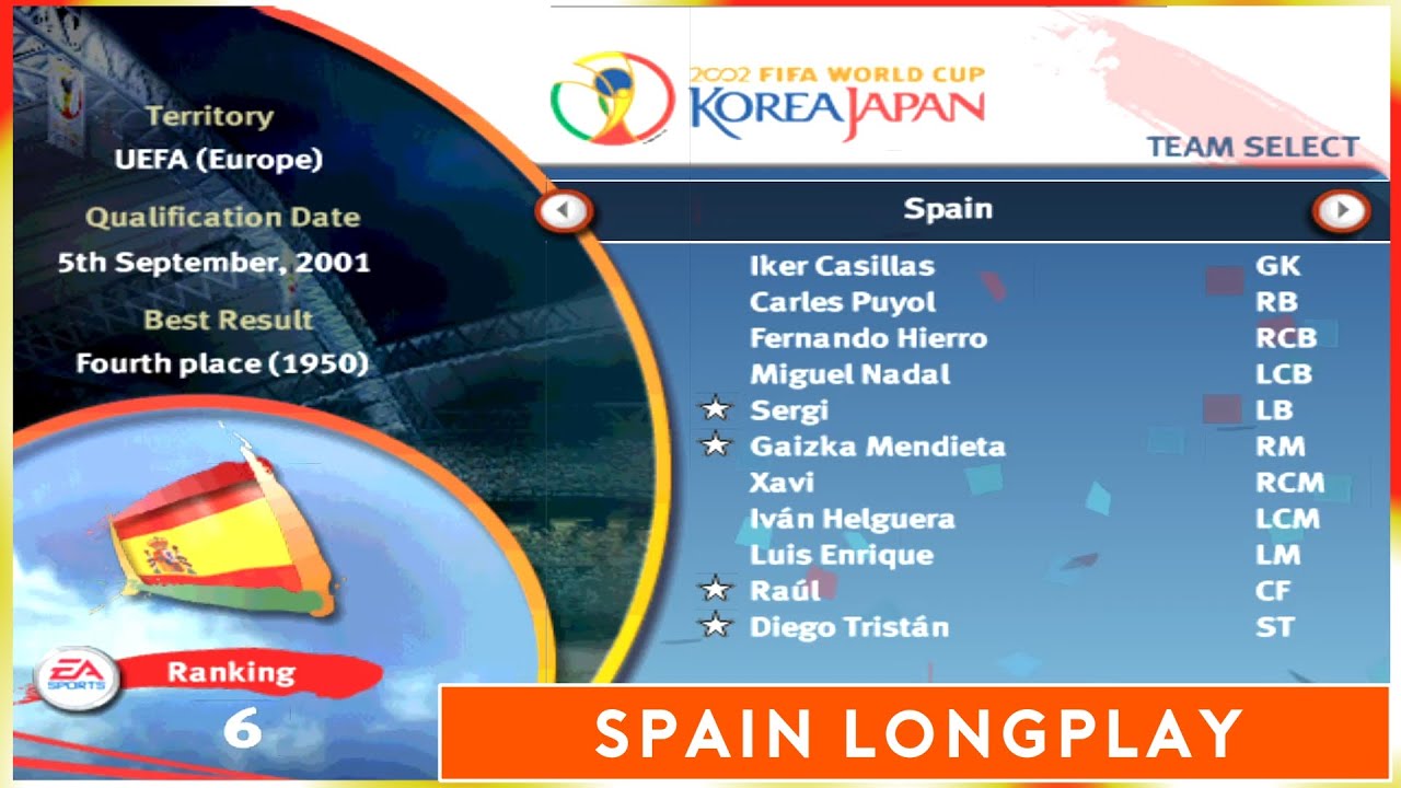 [PC] | FIFA WORLD CUP 2002 | SPAIN | WORLD CUP LONGPLAY