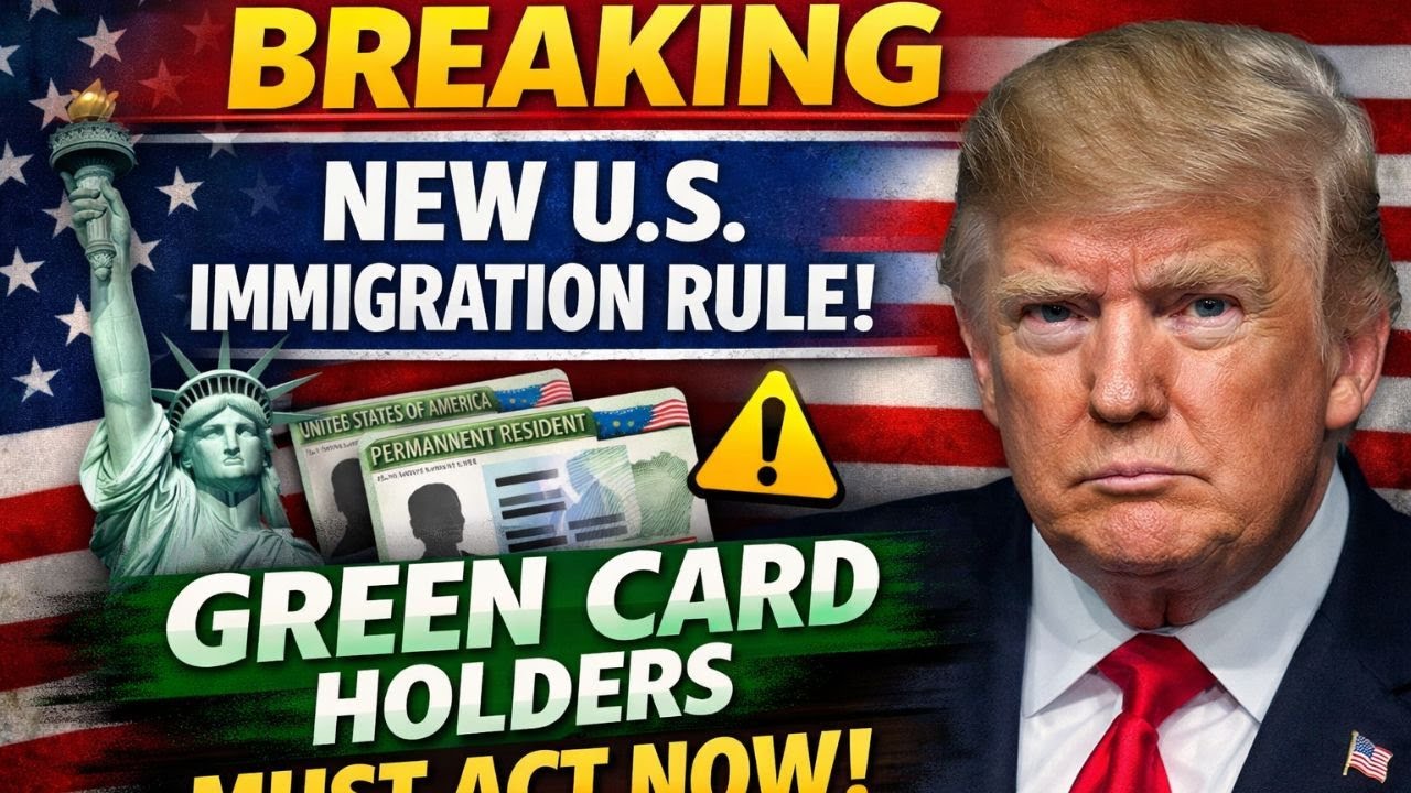 🚨 Breaking  New U S  Immigration Rule Just Passed — Green Card Holders Must Act Now
