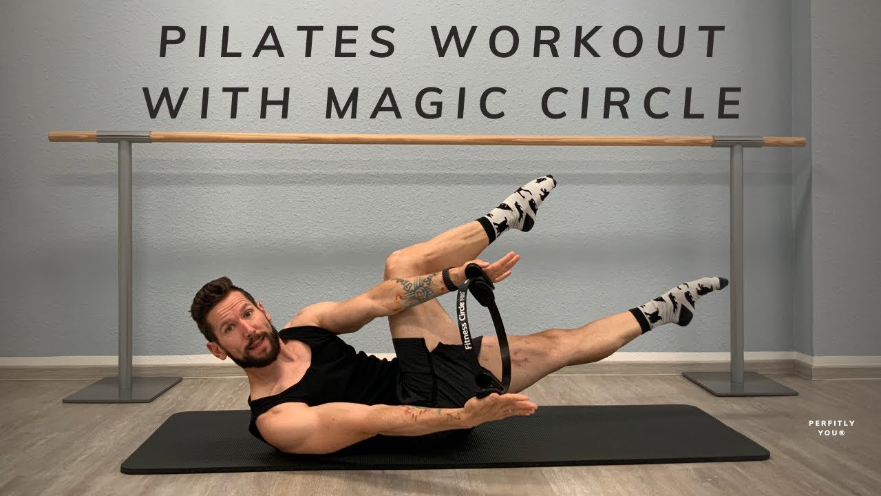 pilates workout with magic circle