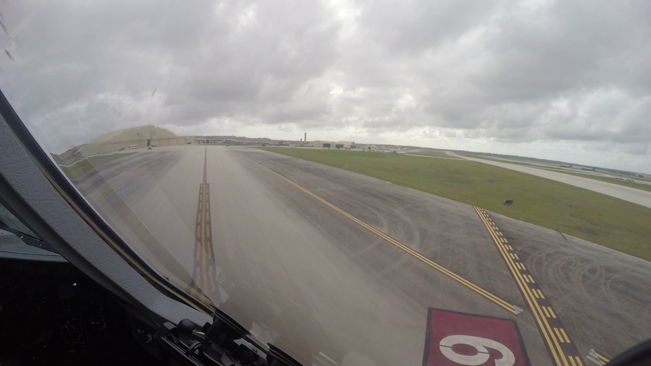 KC-10A Extender Approach and Landing at Anderson AFB, Guam