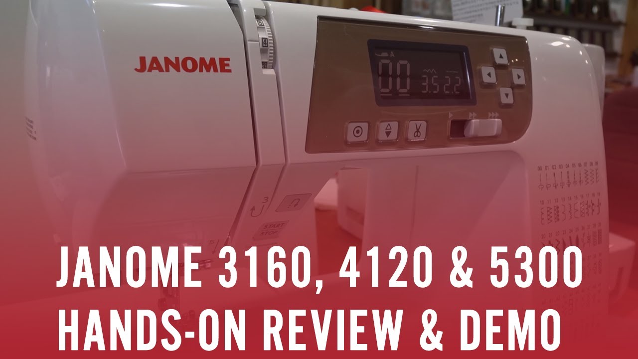 Полный обзор швейных машин Janome 3160, 4120 и 5300 для квилтинга и список полезных функций
