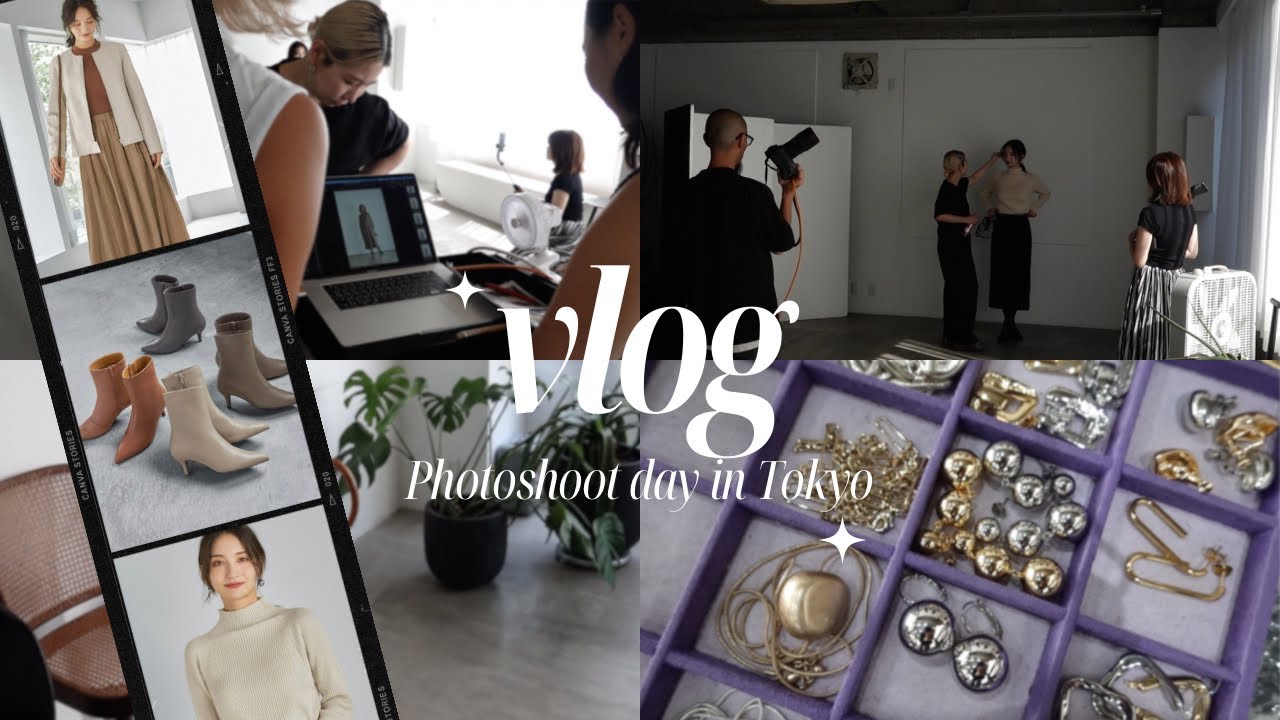 【日常VLOG】モデルの1日 | 撮影の裏側・食事密着📸