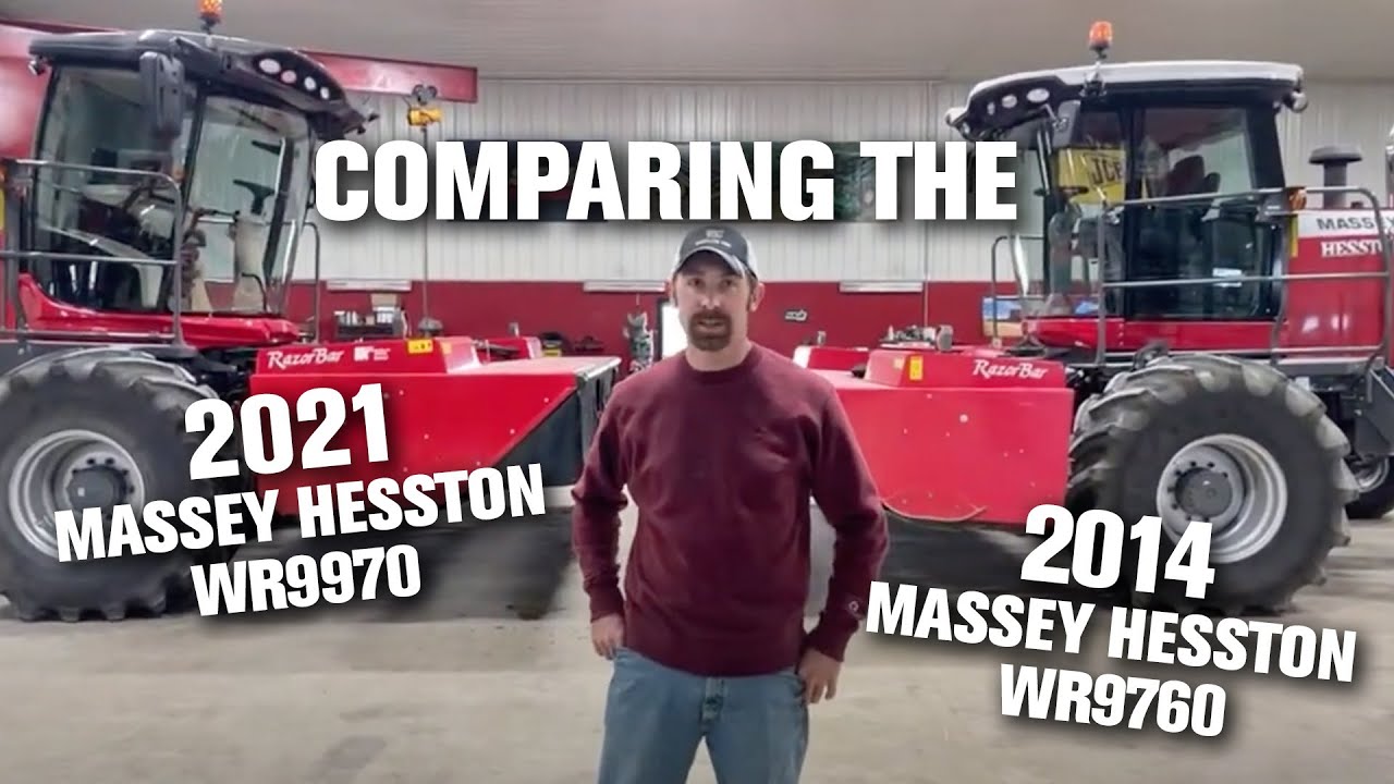 Josh, no-till farmer compares the 2014 Massey Ferguson Hesston WR9760 to the 2021
