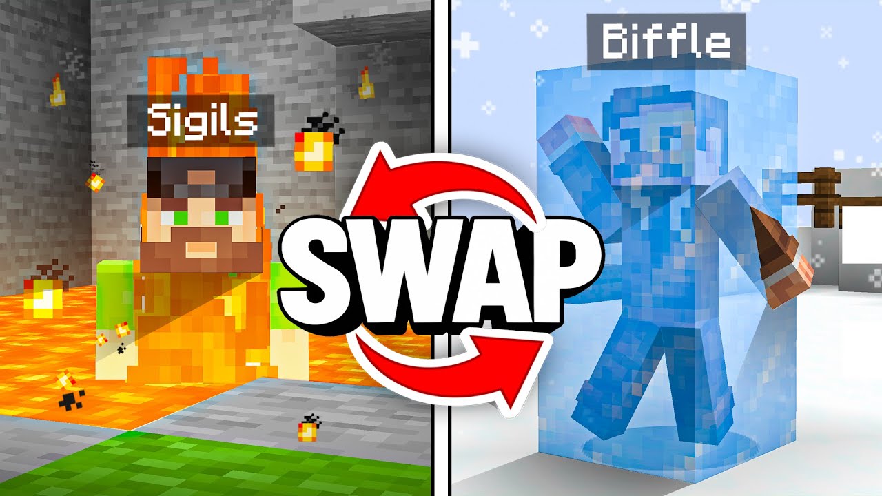 Using MODDED TRAPS in Minecraft Death Swap