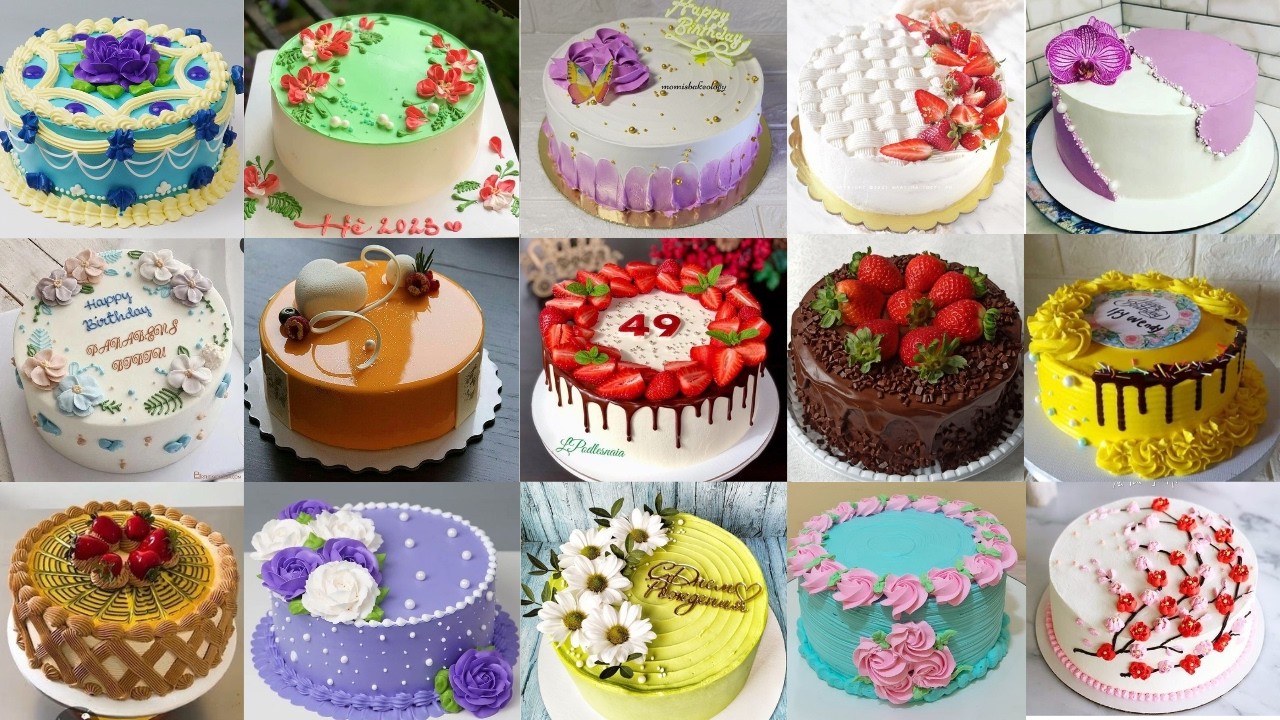 🎂💓 Simple Cake Design/Cake Design Photos/Cake Design for Birthday/Cake Design/Cake Photo/Kek Design