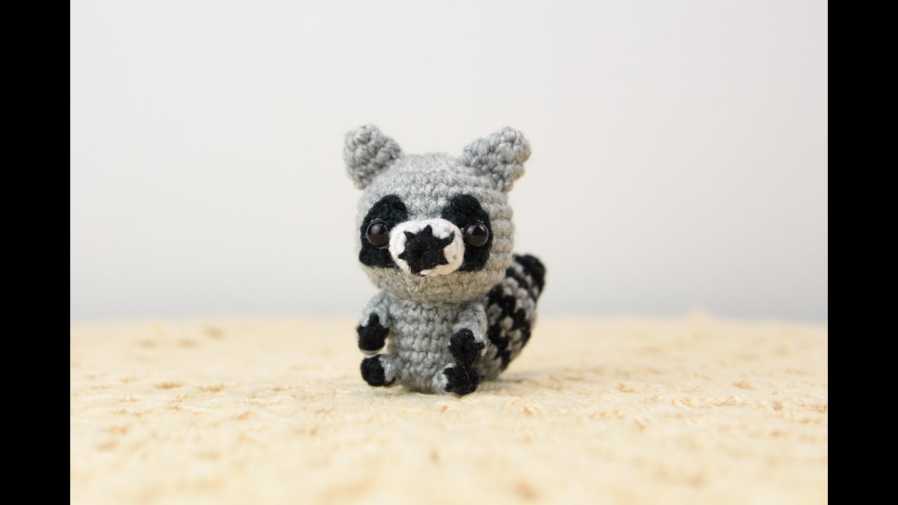 Amigurumi | como hacer un mapache en crochet | Bibi Crochet (English subtitles) Raccoon
