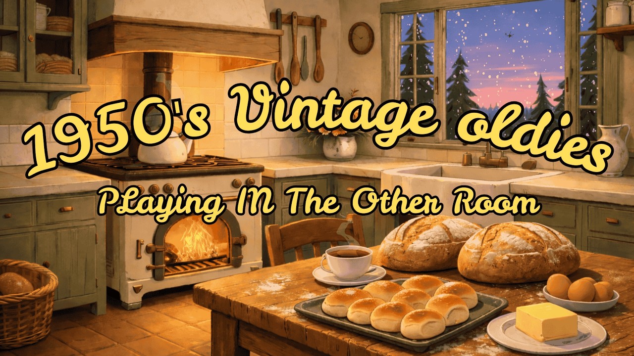 1950s Oldies Music Playing in Another Room  | Lofi for Studying & Relaxing  | Classic Music