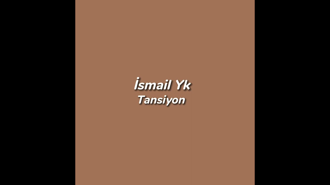 İsmail YK/Tansiyon spped up