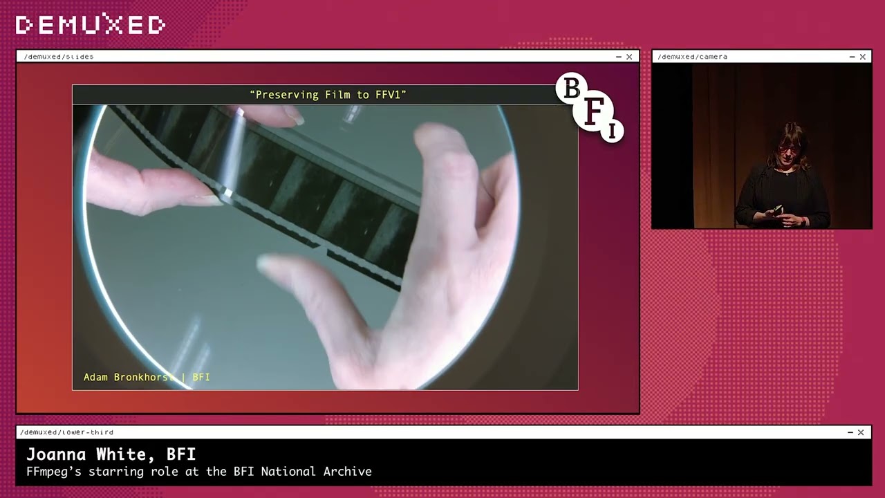 Джоанна Уайт — главная роль FFmpeg в Национальном архиве Британского института кино.