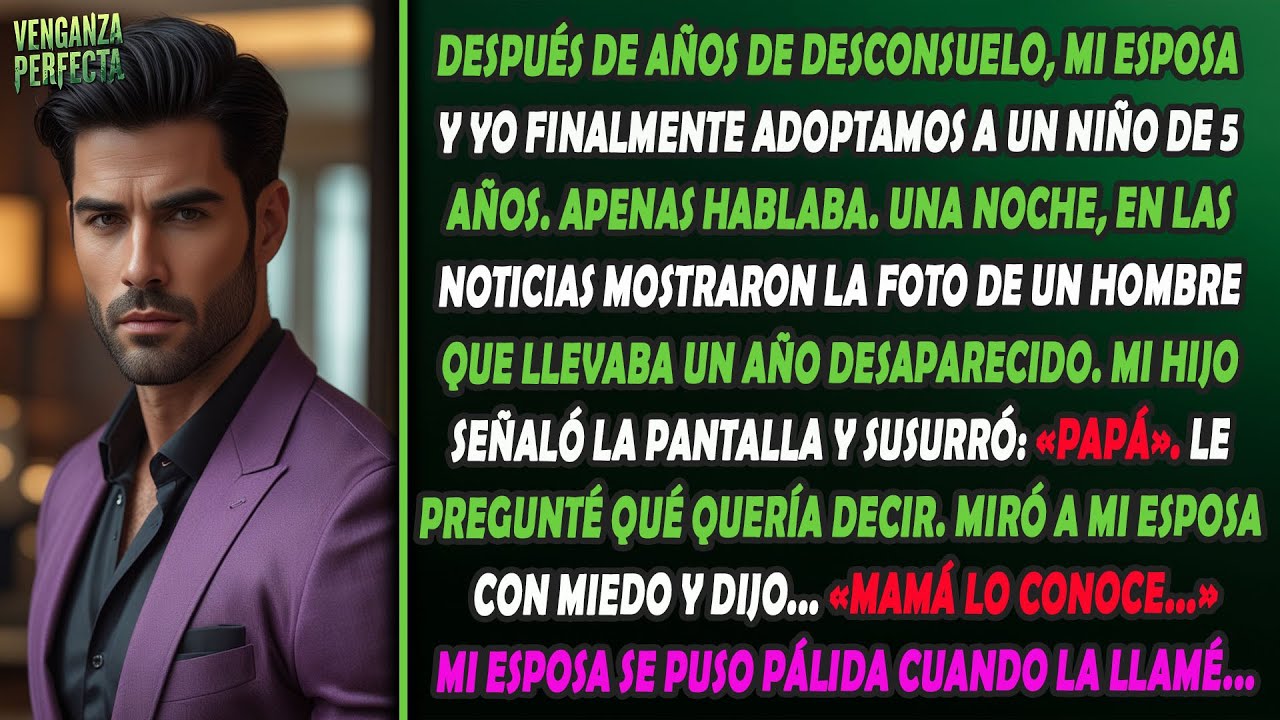 Mi hijo se negó a hablar durante meses... hasta que vio el reporte de la persona desaparecida.