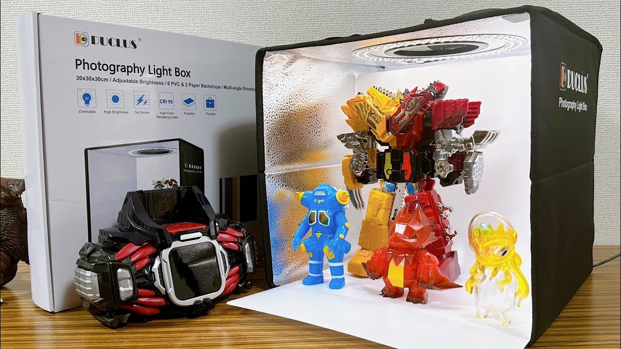 4999円で全部入り撮影ブースが買える！SNSでドヤれる写真が撮れるぞー！DUCLUS フォトグラフィーライトボックス 簡易スタジオ レビュー！