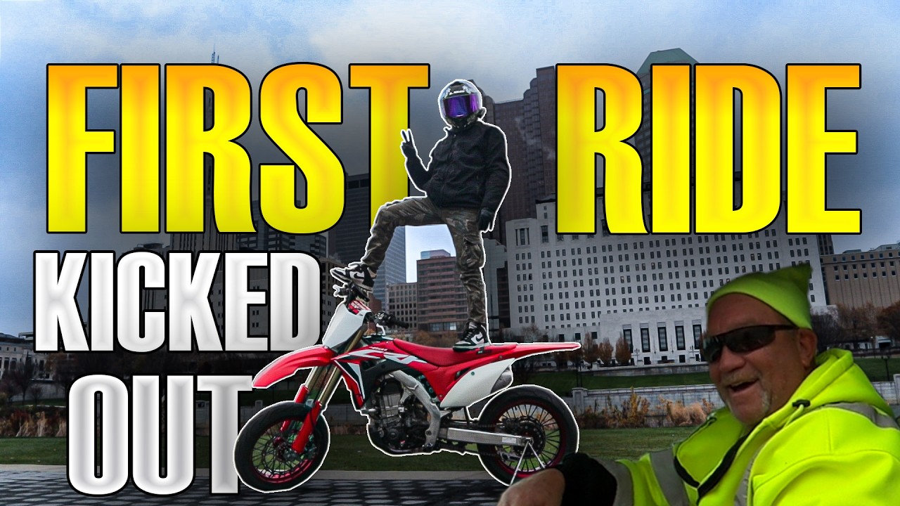 Riding My New 450r Around Columbus...Until I Got Kicked Out