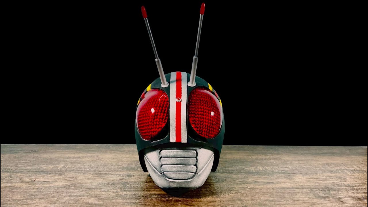 【型紙あり】 仮面ライダーブラックのマスクの作り方 【仮面ライダーBLACK】