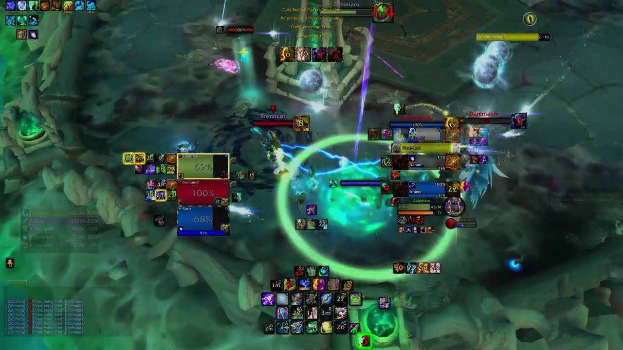 PHDK vs Boomy/Ele/Hpriest Elite win 2439 MMR Rsham POV