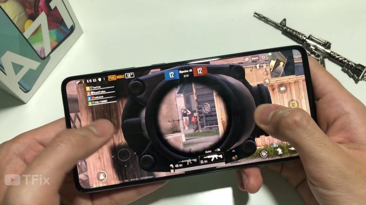 Samsung A71 Test Game PUBG Mobile RAM 8GB | Snapdragon 730, Battery Test on Samsung A71