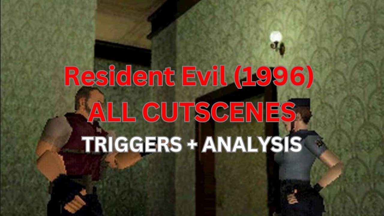 Resident Evil (1996) JILL - ALL CUTSCENES! TRIGGERS EXPLAINED AND ANALYSIS