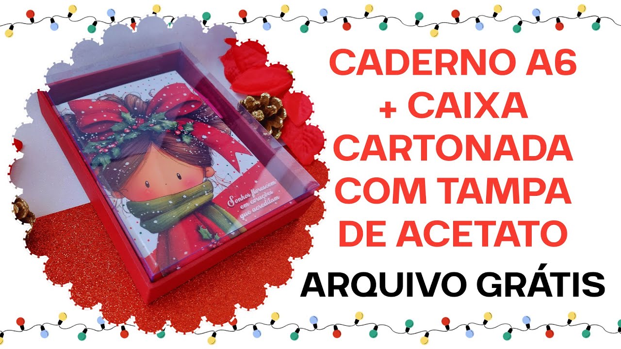 LIVE - CADERNO A6 + CAIXA CARTONADA COM ACETATO