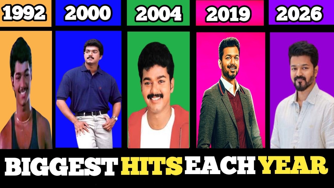THE EVOLUTION OF VIJAY SONGS! BIGGEST HITS OF EACH YEAR! (1992 - 2026)