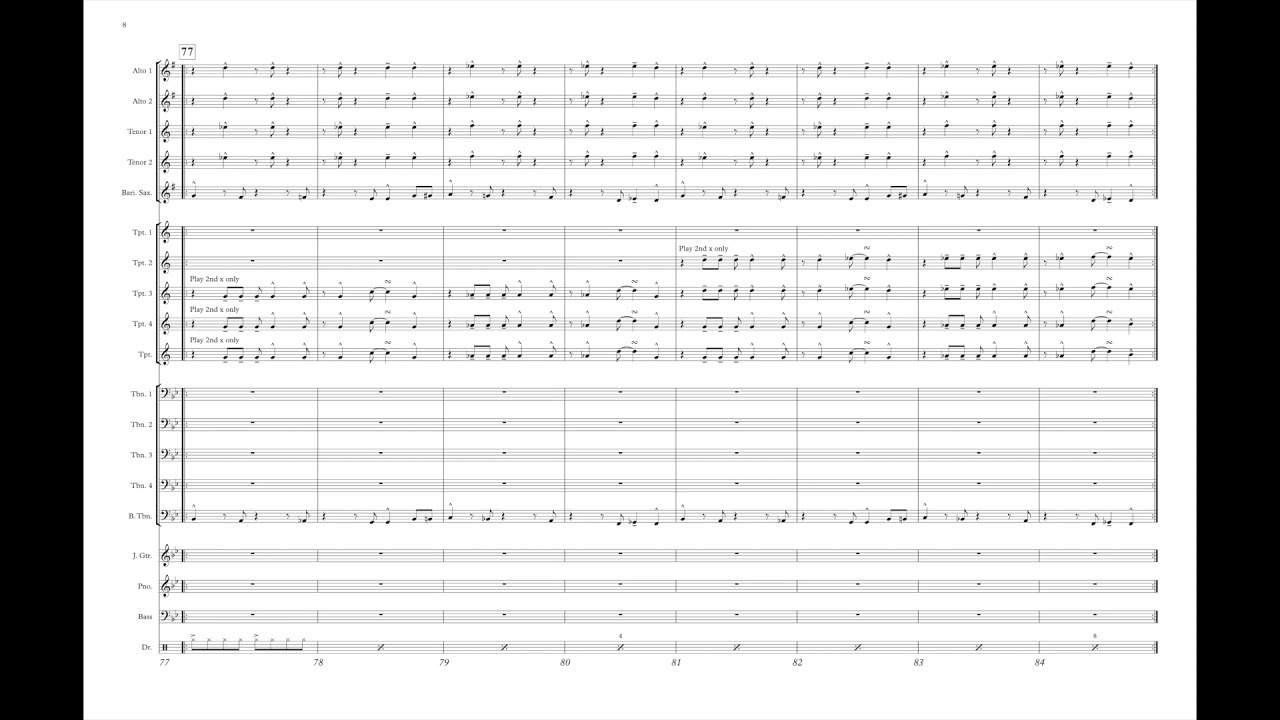 Not Your Mama's Samba - Grade 4 samba by Paul Baker