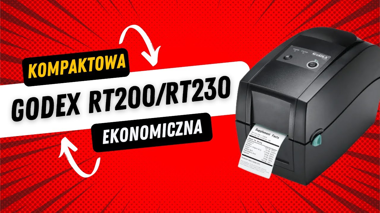 Drukarka etykiet Godex RT200 / RT230 &ndash; kompaktowa i niezawodna | Prezentacja wyglądu